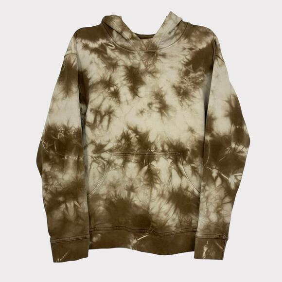 lululemon athletica Tops - Lululemon Athletica Brown & Cream Tie Dye Hoodie Sweatshirt